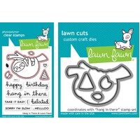 Lawn Fawn Hang In There Stamp+Die Bundle