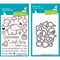 Lawn Fawn Elphie Selfie Stamp+Die Bundle