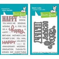 Lawn Fawn Happy Happy Happy Stamp+Die Bundle