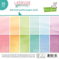 Lawn Fawn Petite Paper Pack 6x6 Watercolor Wishes LF1355 