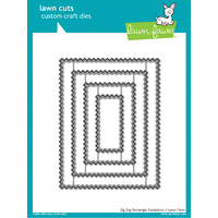 Lawn Fawn Cuts Zig Zag Rectangle Stackables Dies LF1385 