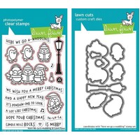 Lawn Fawn Here We Go A-Waddling Stamp+Die Bundle
