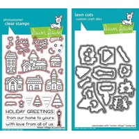 Lawn Fawn Winter Village Stamp+Die Bundle