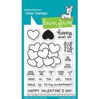 Lawn Fawn Stamps how you bean? conversation heart add-on LF1553