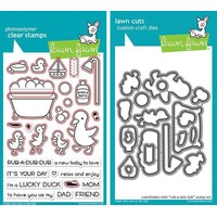 Lawn Fawn Rub-A-Dub-Dub Stamp+Die Bundle
