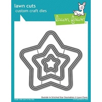 Lawn Fawn Cuts Outside In Stitched Star Stackables LF1629