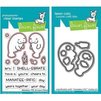 Lawn Fawn Manatee-rific Dies Stamp+Die Bundle