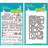 Lawn Fawn Village Shops Dies Stamp+Die Bundle