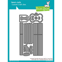 Lawn Fawn Cuts Scalloped Treat Box Dog House Add-On LF1704