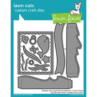 Lawn Fawn Cuts Shadow Box Card Ocean Add-On LF1705