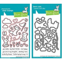 Lawn Fawn Butterfly Kisses Stamp+Die Bundle