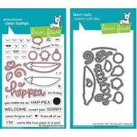 Lawn Fawn Hap-Pea Stamp+Die Bundle