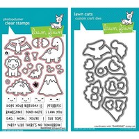 Lawn Fawn Rawrsome Stamp+Die Bundle