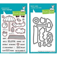 Lawn Fawn On The Beach Stamp+Die Bundle