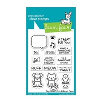 Lawn Fawn Stamps Say What? Pets LF1962
