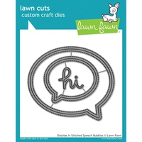 Lawn Fawn Cuts Just Outside In Stitched Speech Bubbles LF1992