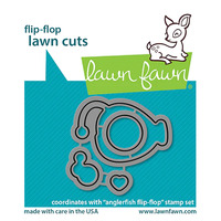 Lawn Fawn - Lawn Cuts - Anglerfish Flip-Flop Dies - LF2011