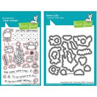 Lawn Fawn Christmas Fishes Stamp+Die Bundle