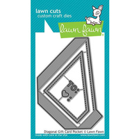 Lawn Fawn Cuts Diagonal Gift Card Pocket LF2045