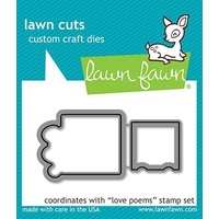 Lawn Fawn Cuts Love Poems Dies LF2168