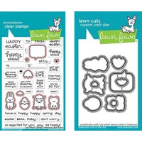 Lawn Fawn Say What? Spring Critters Stamp+Die Bundle
