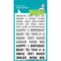 Lawn Fawn Stamps Offset Sayings: Birthday LF2235
