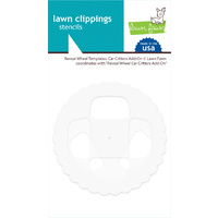 Lawn Fawn Clippins Reveal Wheel Templates Car Critters Add-On LF2341