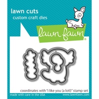 Lawn Fawn Cuts I Like You (A lotl) Die LF2465