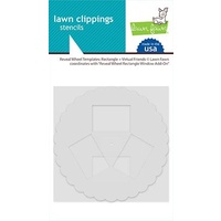 Lawn Fawn Reveal Wheel Templates: Rectangle and Virtual Friends LF2521