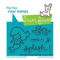 Lawn Fawn Stamp Set Mermaid For You Flip-Flop LF2595