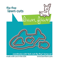 Lawn Fawn Dies Duh-Nuh Flip-Flop - Lawn Cuts LF2598