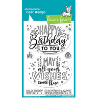Lawn Fawn Stamp Set Giant Birthday Messages LF2599