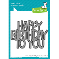 Lawn Fawn Dies Giant Happy Birthday To You LF2613