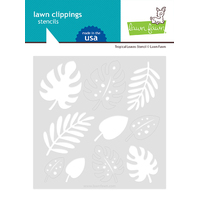 Lawn Fawn Stencils Tropical Leaves Stencil LF2625