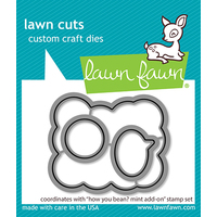 Lawn Fawn Dies How You Bean? Mint Add-On Lawn Cuts LF2683