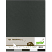 Lawn Fawn Textured Canvas Cardstock - Gray -  LF2581