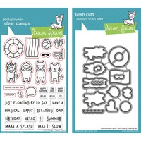 Lawn Fawn Pool Party Stamp and Die Bundle