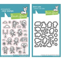 Lawn Fawn Tiny Sports Friends Stamp and Die Bundle