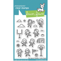 Lawn Fawn Stamps Tiny Sports Friends LF2865