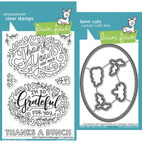 Lawn Fawn Giant Thank you Messages Stamp+Die Bundle