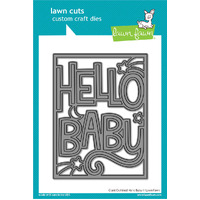 Lawn Fawn - Lawn Cuts - Giant Outlined Hello Baby Die - LF3102
