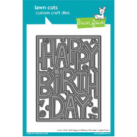 Lawn Fawn - Lawn Cuts - Giant Outlined Happy Birthday: Portrait Die - LF3104