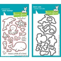Lawn Fawn Critters In The Sea Stamp+Die Bundle