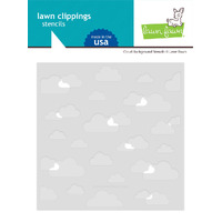Lawn Fawn - Lawn Clippings - Cloud Background Stencils - LF3110