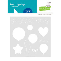 Lawn Fawn - Lawn Clippings - Balloons Stencil - LF3111