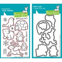 Lawn Fawn Critters In The Snow Stamp+Die Bundle
