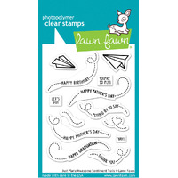 Lawn Fawn - Stamps - Just Plane Awesome Sentiment Trails - LF3132