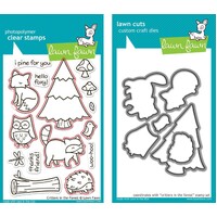 Lawn Fawn Critters In The Forest Stamp+Die Bundle