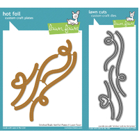 Lawn Fawn - Stitched Trails Hot Foil Plates and Dies Bundle
