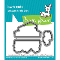 Lawn Fawn - Lawn Cuts - Hay there, Hayrides! Mice Add-on- LF3216